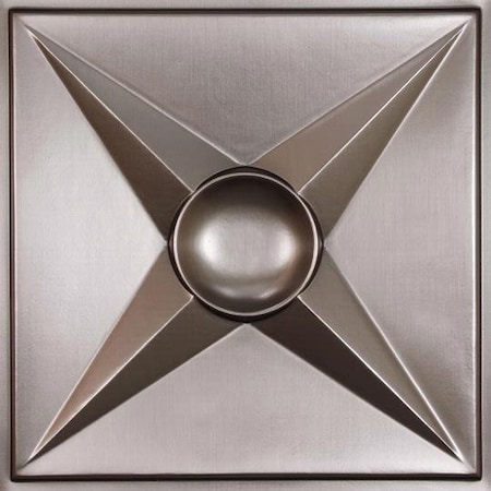 Ceilume Circle Star 2ft x 2ft Tin Ceiling Tile V1-CIRSTR-22PBR